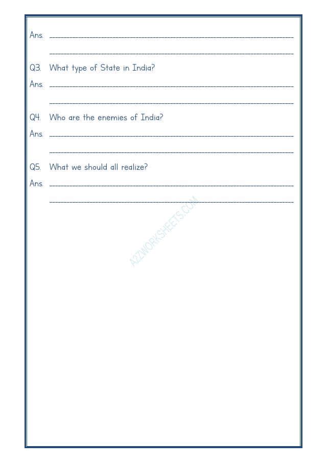 A2ZWorksheets:English-Reading-Comprehension Passage-22