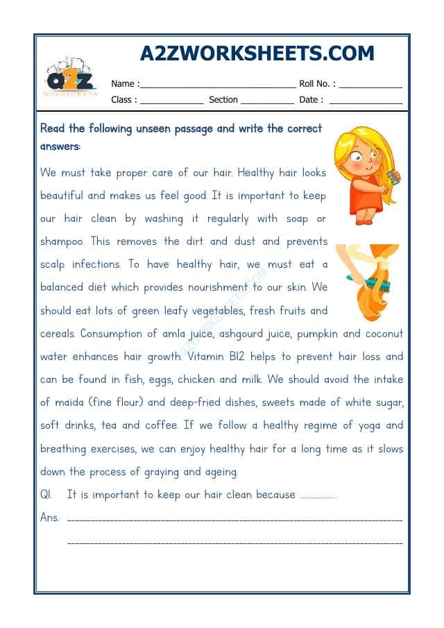 A2ZWorksheets:English-Reading-Comprehension Passage-24