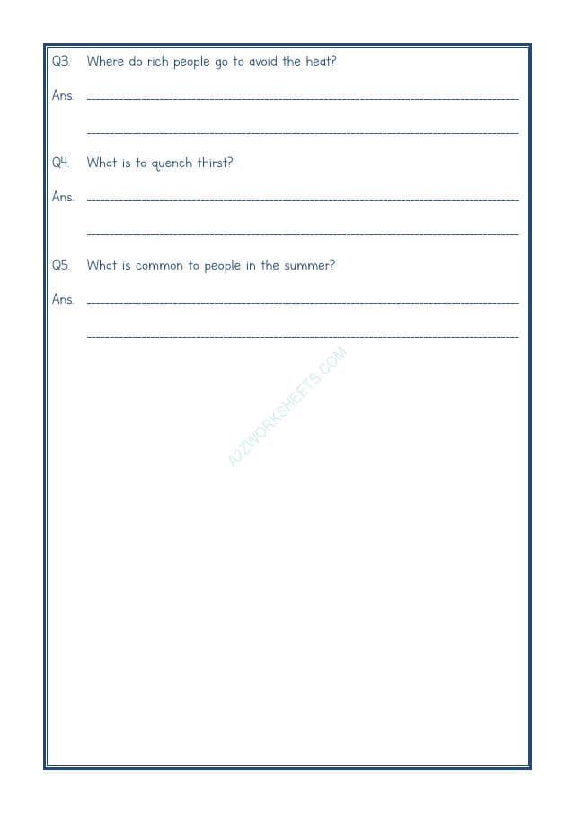 A2ZWorksheets:English-Reading-Comprehension Passage-27