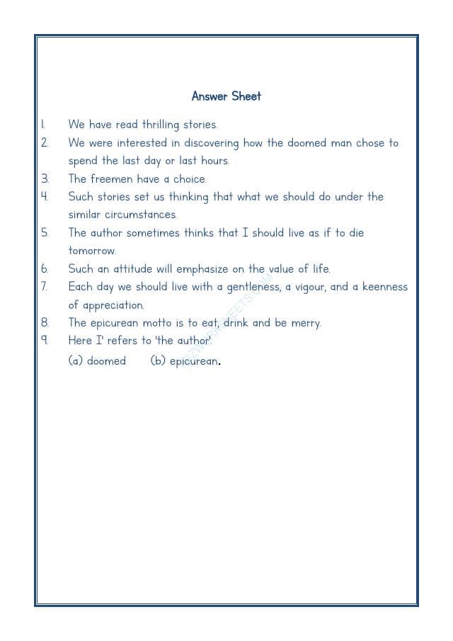 A2ZWorksheets:English-Reading-Comprehension Passage-29