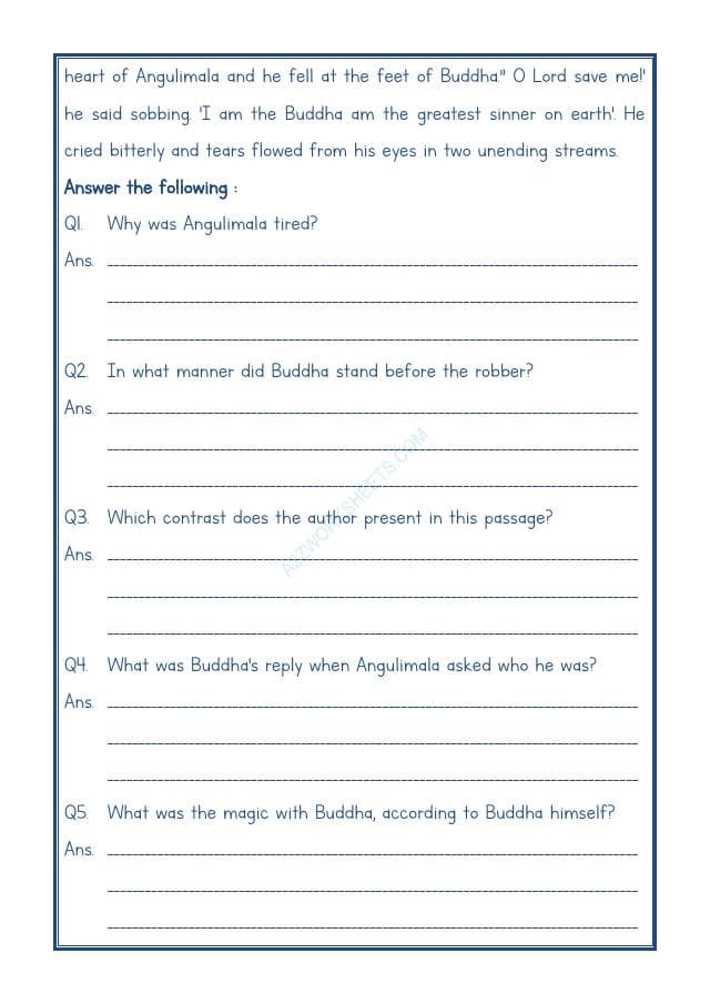 A2ZWorksheets:English-Reading-Comprehension Passage-30