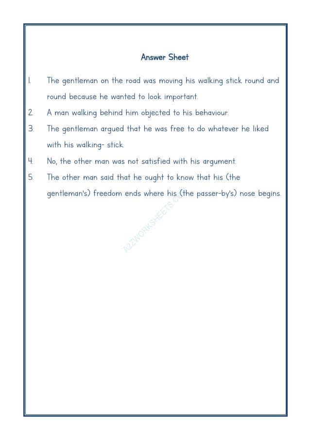 A2ZWorksheets:English-Reading-Comprehension Passage-52
