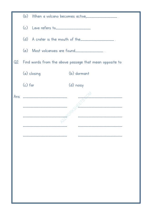 A2ZWorksheets:English-Reading-Comprehension Passage-58