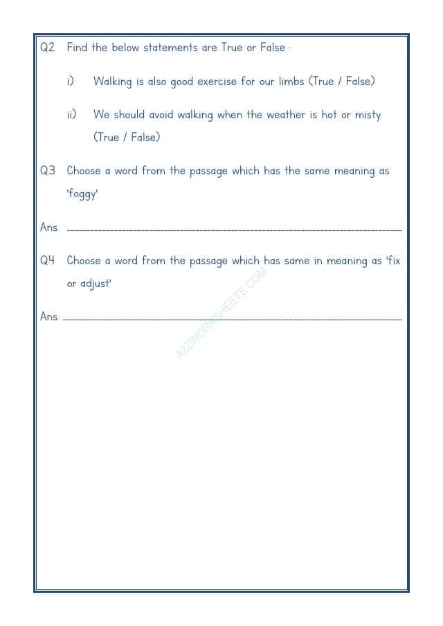 A2ZWorksheets:English-Reading-Comprehension Passage-60