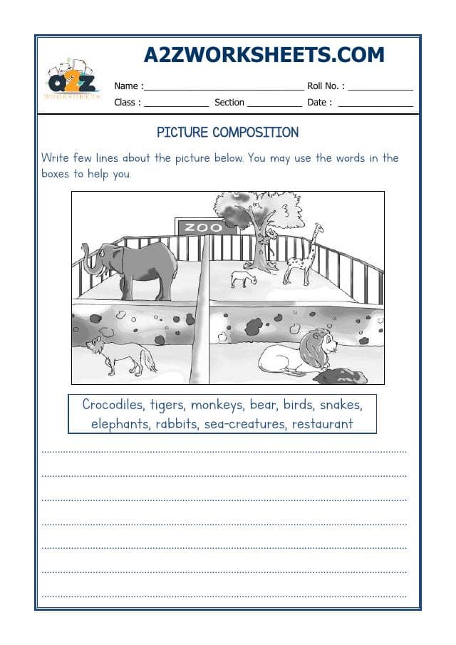 A2ZWorksheets:English-Writing-Picture Composition-02