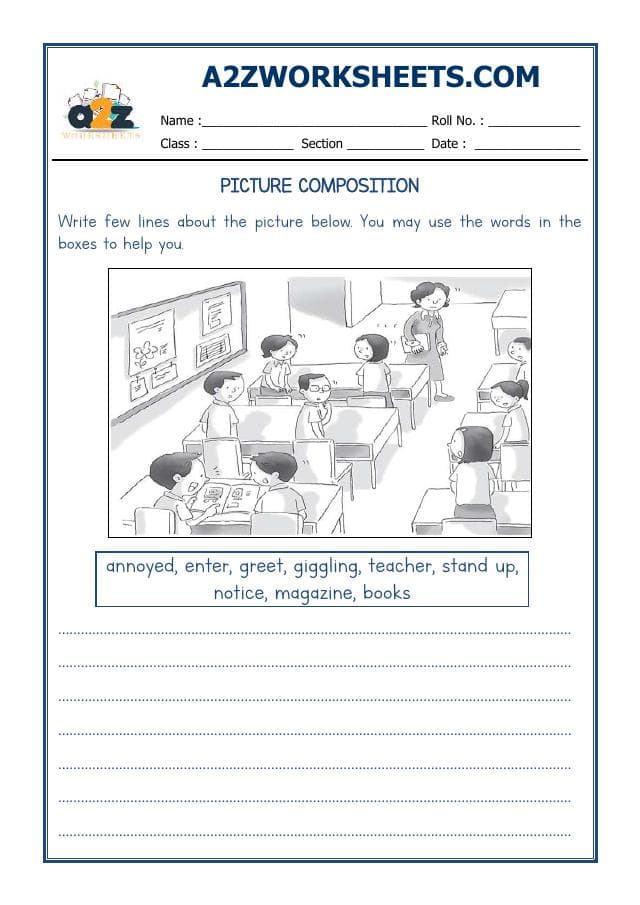 A2ZWorksheets:English-Writing-Picture Composition-04
