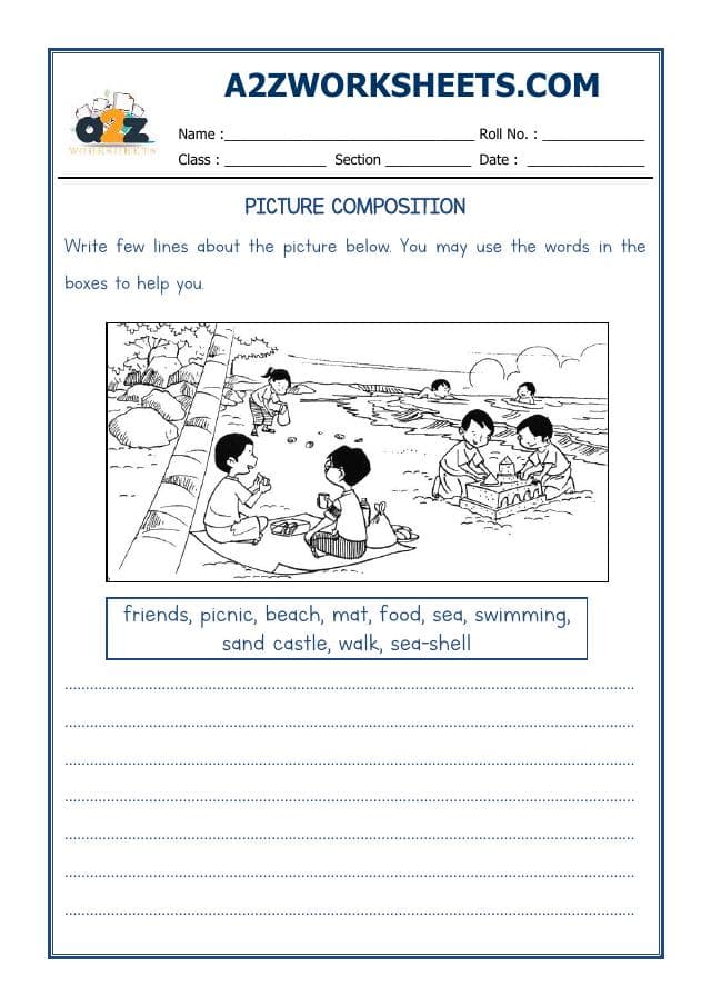 A2ZWorksheets:English-Writing-Picture Composition-06
