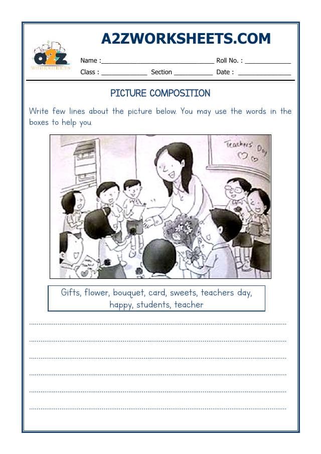 A2ZWorksheets:English-Writing-Picture Composition-01