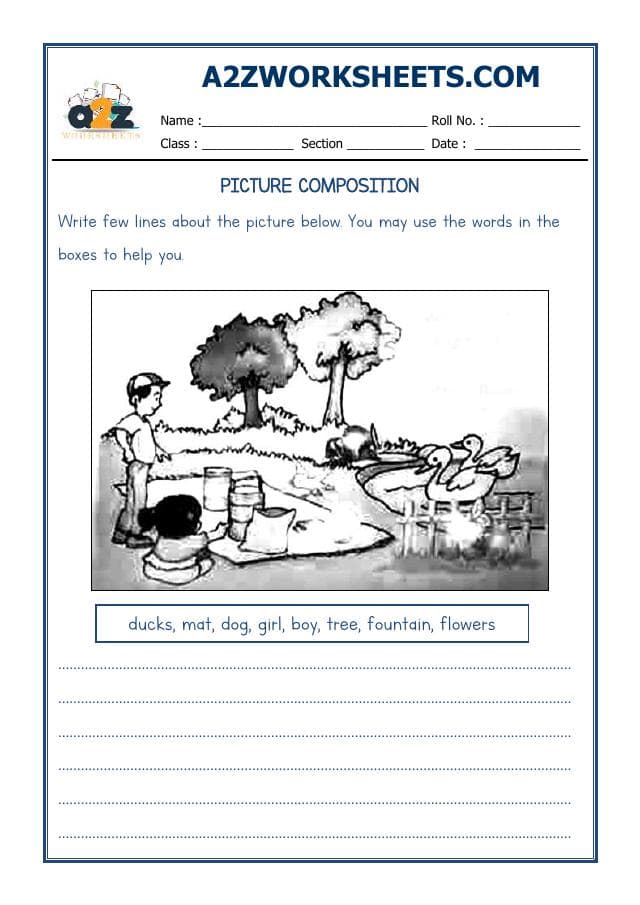 A2ZWorksheets:English-Writing-Picture Composition-04