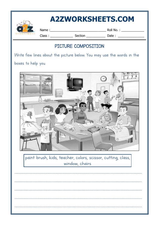 A2ZWorksheets:English-Writing-Picture Composition-12
