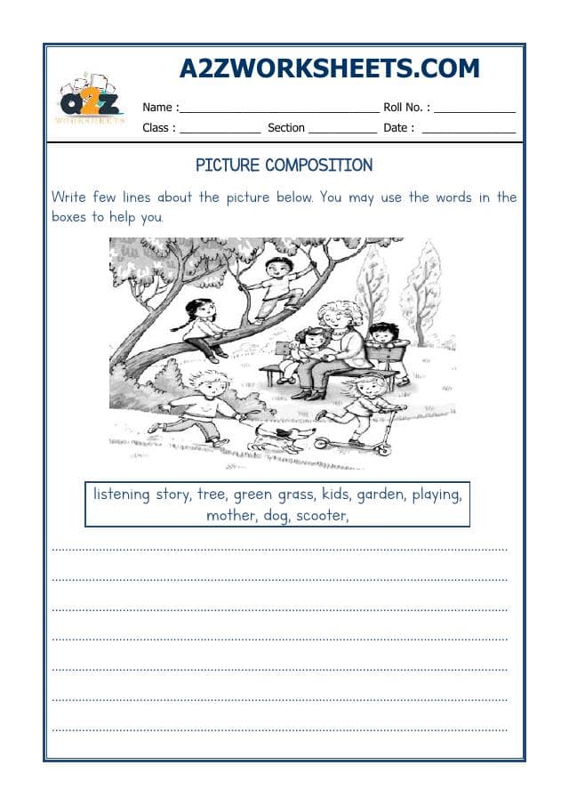 A2ZWorksheets:English-Writing-Picture Composition-02
