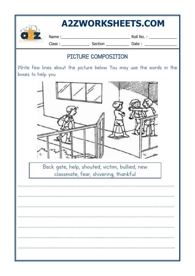 A2ZWorksheets:English-Writing-Picture Composition-10