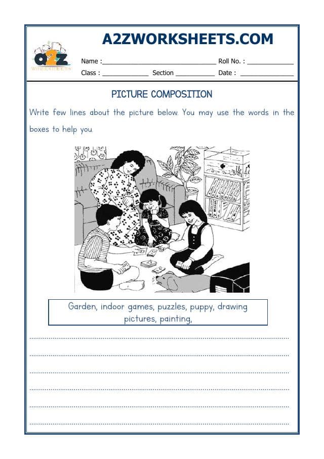 A2ZWorksheets:English-Writing-Class-V-Picture Composition-11