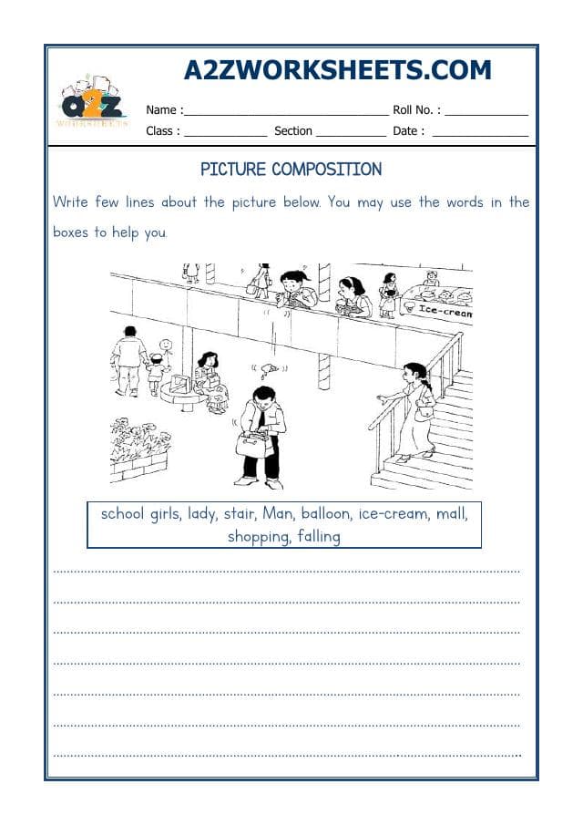 A2ZWorksheets:English-Writing-Picture Composition-06