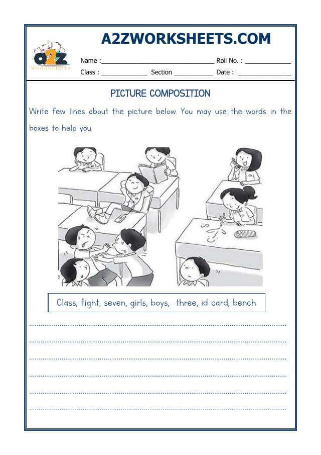 A2ZWorksheets:English-Writing-Picture Composition-09