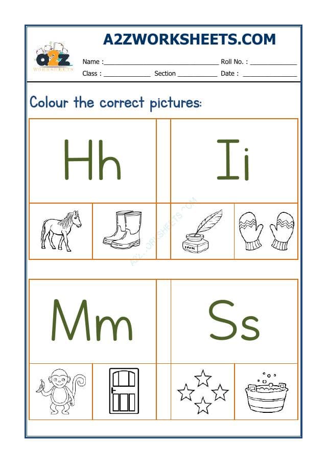 Colour The Correct Letter-04