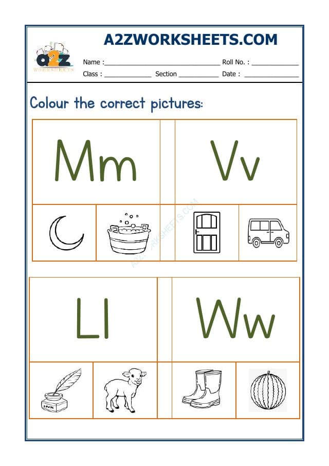 Colour The Correct Letter-14