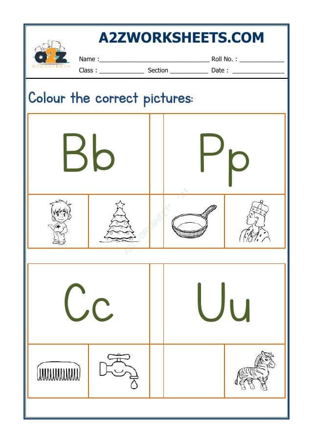 Colour The Correct Letter-15