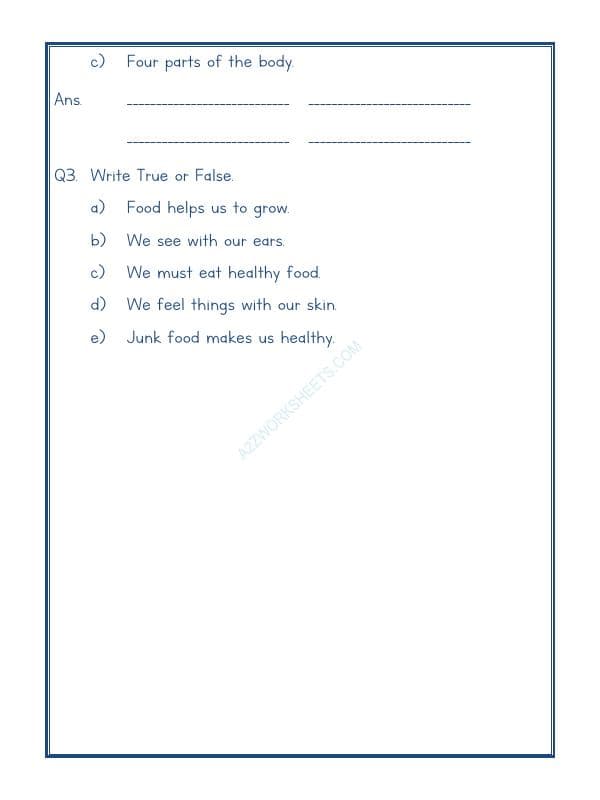 A2ZWorksheets:Science-Humans-Our Body-02