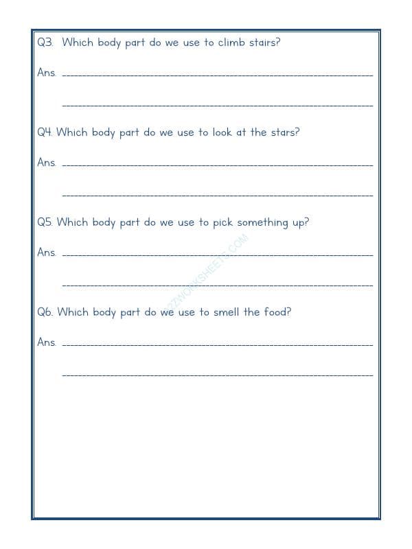 A2ZWorksheets:Science-Humans-Human Body-02
