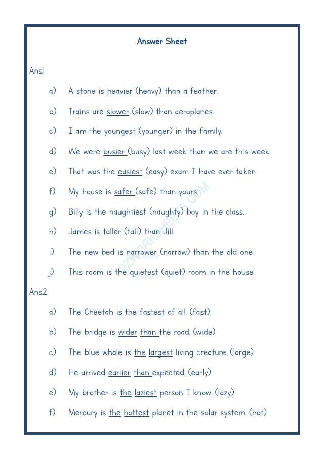 A2ZWorksheets:English-Grammar-English Adjectives Worksheet-12
