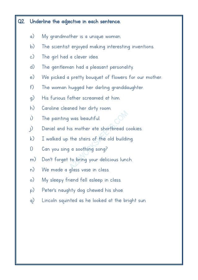 A2ZWorksheets:English-Grammar-English Adjectives Worksheet-06