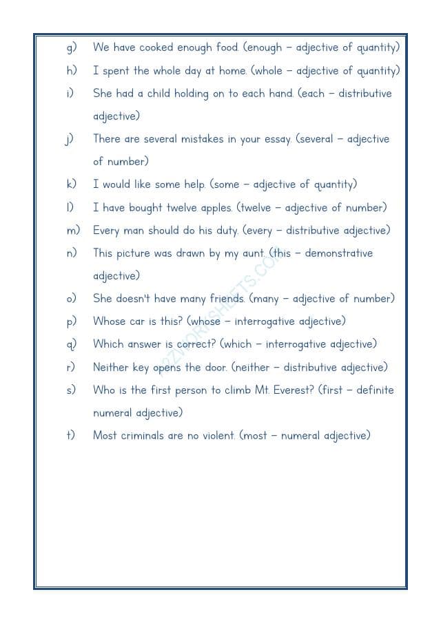 A2ZWorksheets:English-Grammar-English Adjectives Worksheet-02