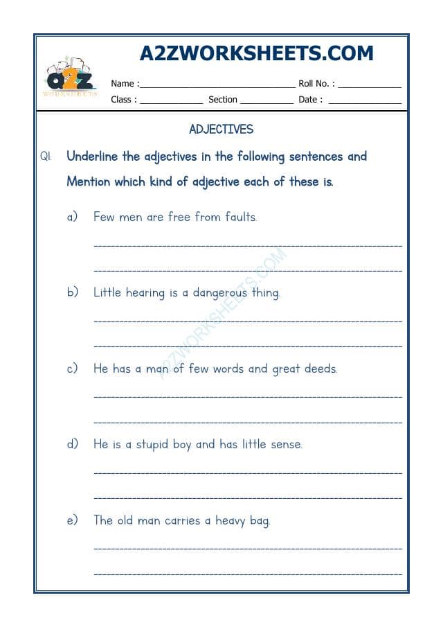 English Adjectives Worksheet-04