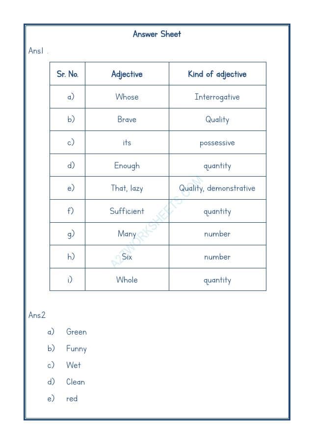 A2ZWorksheets:English-Grammar-English Adjectives Worksheet-08