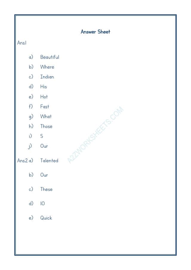 A2ZWorksheets:English-Grammar-English Adjectives Worksheet-02