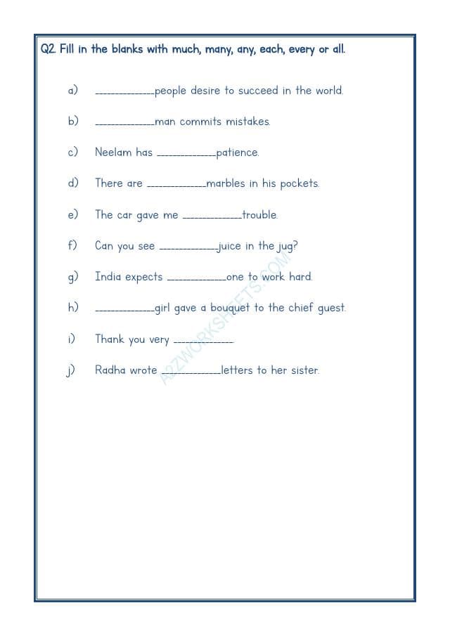 A2ZWorksheets:English-Grammar-English Adjectives Worksheet-04