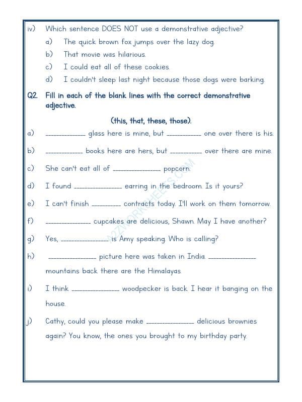 A2ZWorksheets:English-Grammar-English Adjectives Worksheet-17
