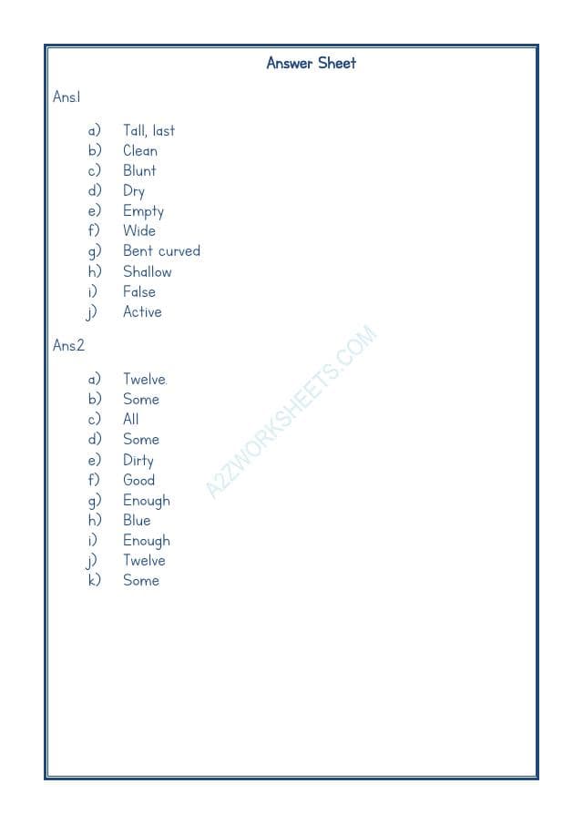 A2ZWorksheets:English-Grammar-English Adjectives Worksheet-18