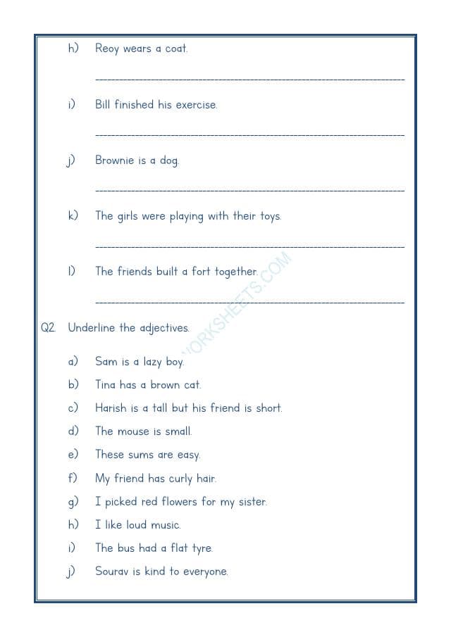 A2ZWorksheets:English-Grammar-English Adjective Worksheet-01