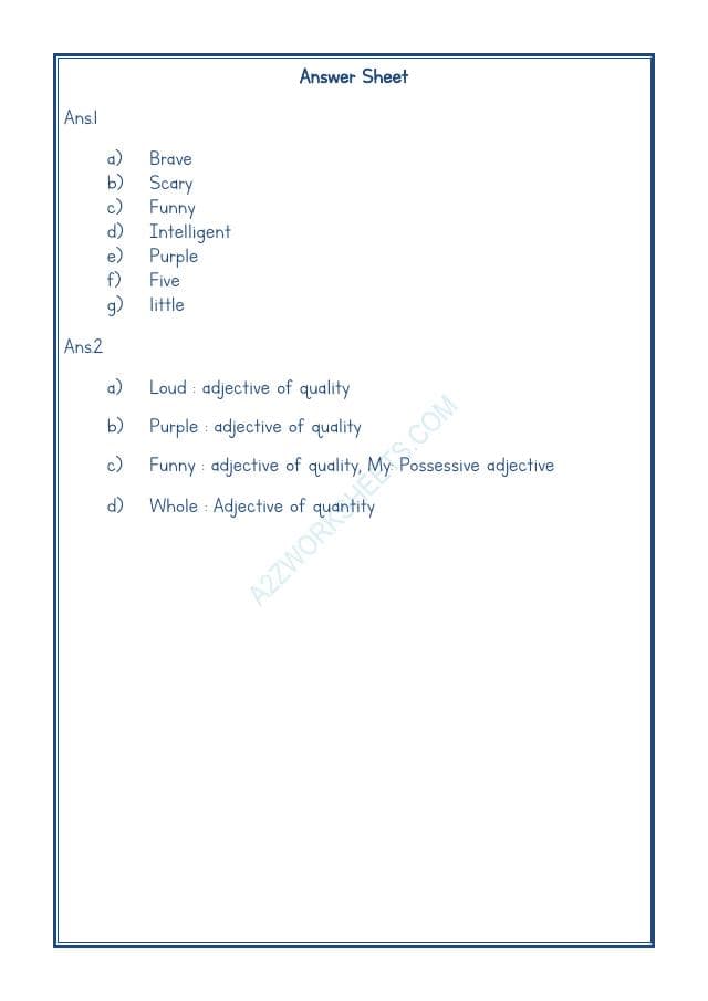 A2ZWorksheets:English-Grammar-English Adjective Worksheet-08