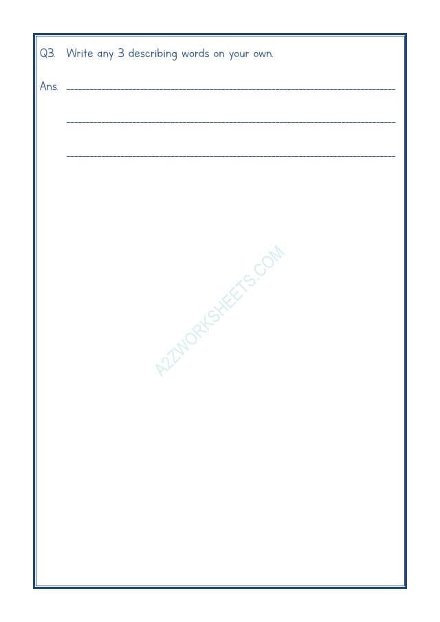A2ZWorksheets:English-Grammar-English Adjective Worksheet-10
