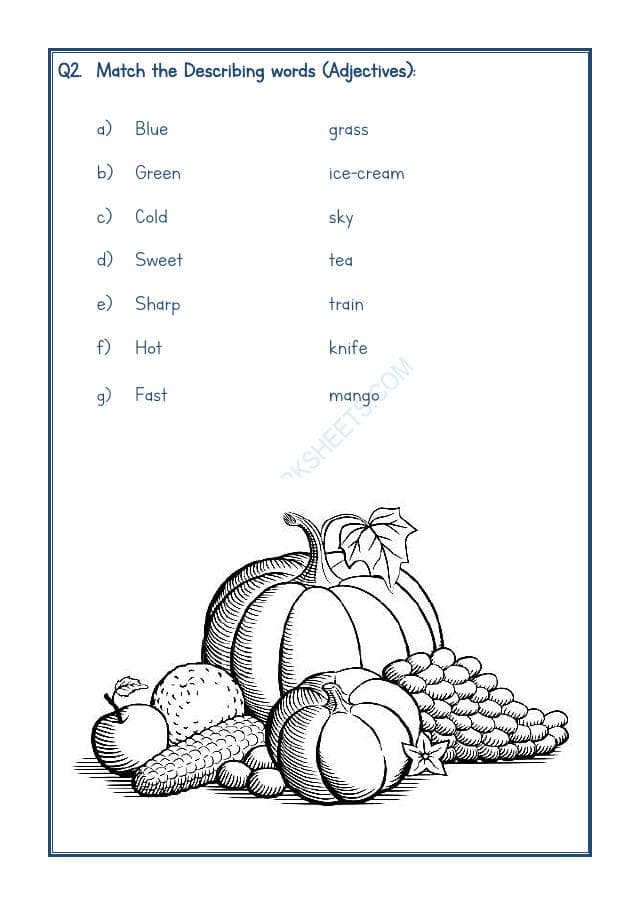 A2ZWorksheets:English-Grammar-Adjectives Worksheet-02