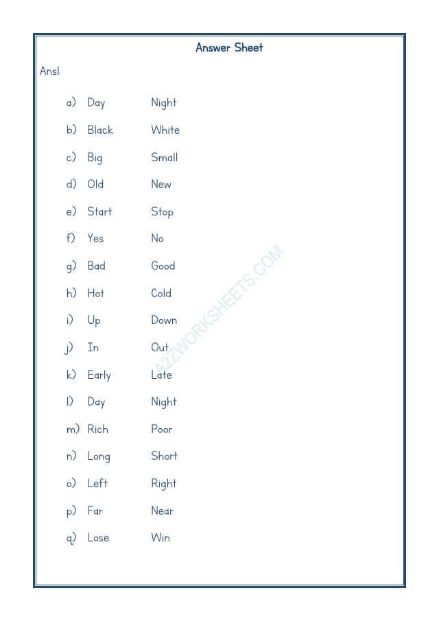 A2ZWorksheets:English-Grammar-Opposite Word-08