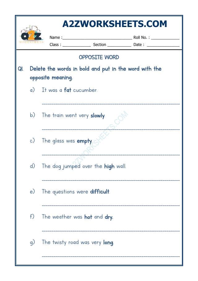 Opposite Word-09