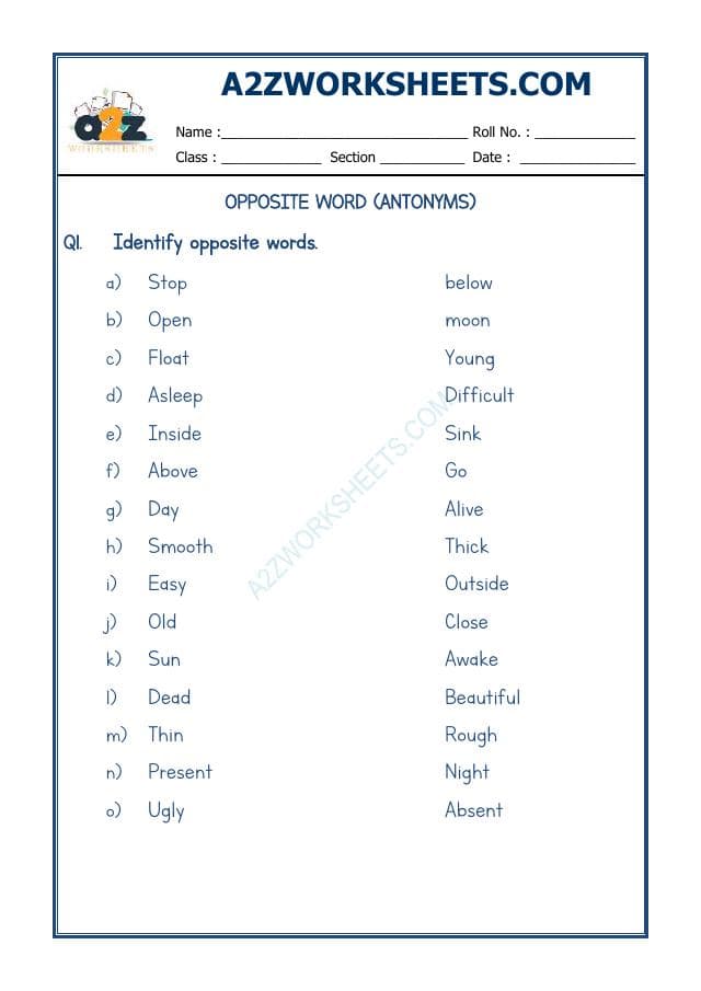 Opposite Word-06