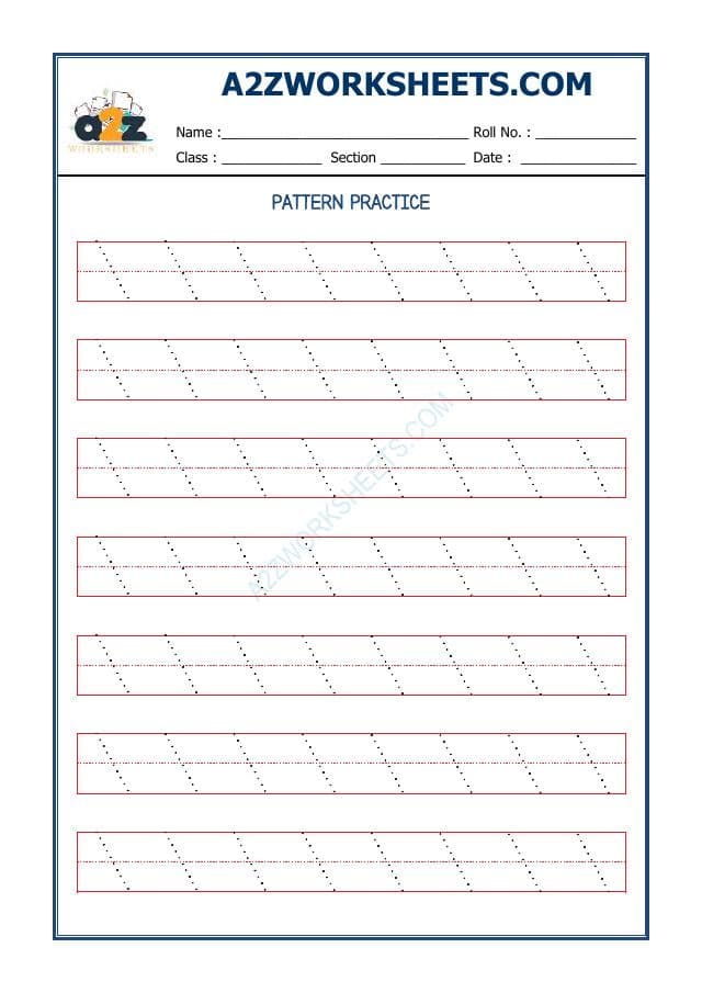 A2ZWorksheets:English-Writing-Pattern Practice-02