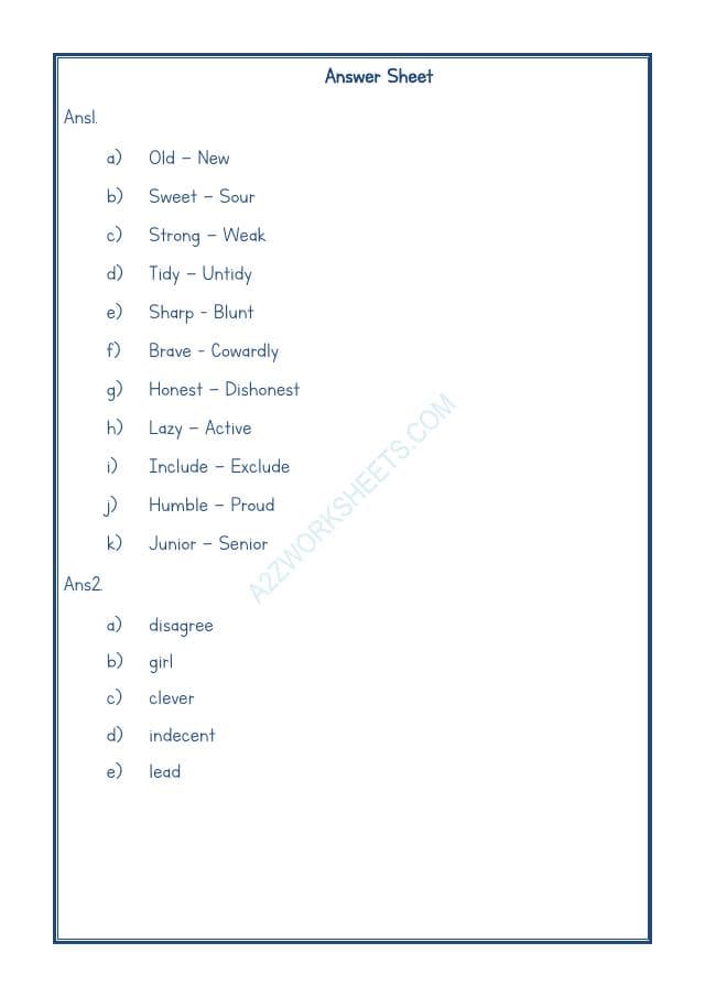 A2ZWorksheets:English-Grammar-Antonyms-01