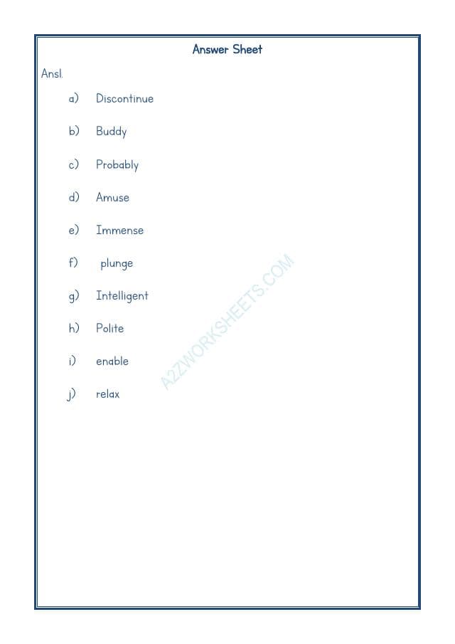 A2ZWorksheets:English-Grammar-Antonyms-04