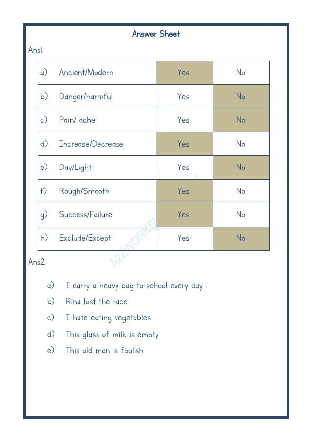A2ZWorksheets:English-Grammar-Antonyms-08