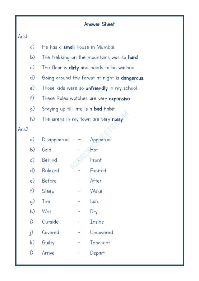 A2ZWorksheets:English-Grammar-Antonyms-01