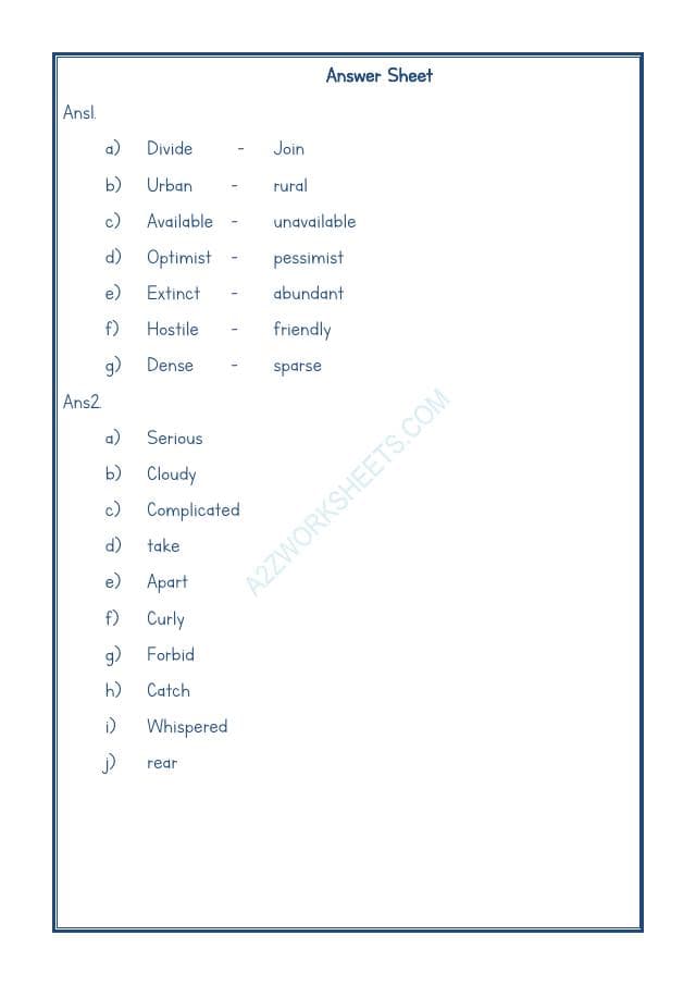 A2ZWorksheets:English-Grammar-Antonyms-03