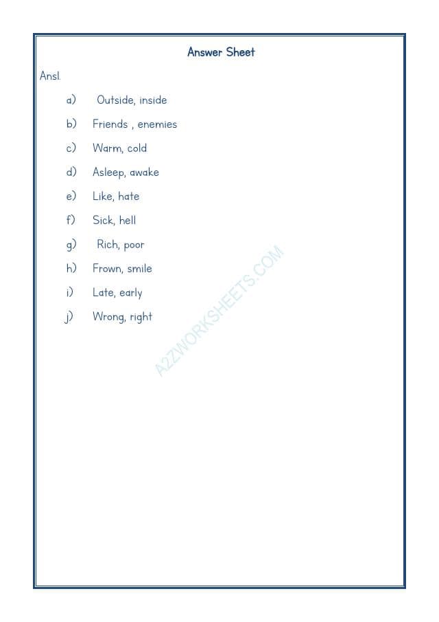 A2ZWorksheets:English-Grammar-Antonyms-06