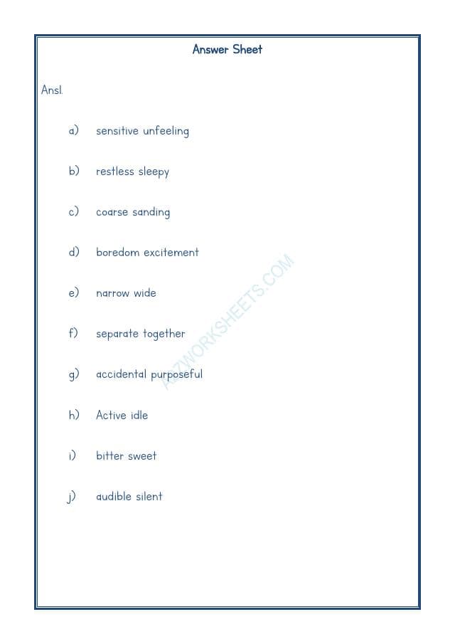 A2ZWorksheets:English-Grammar-Antonyms-08