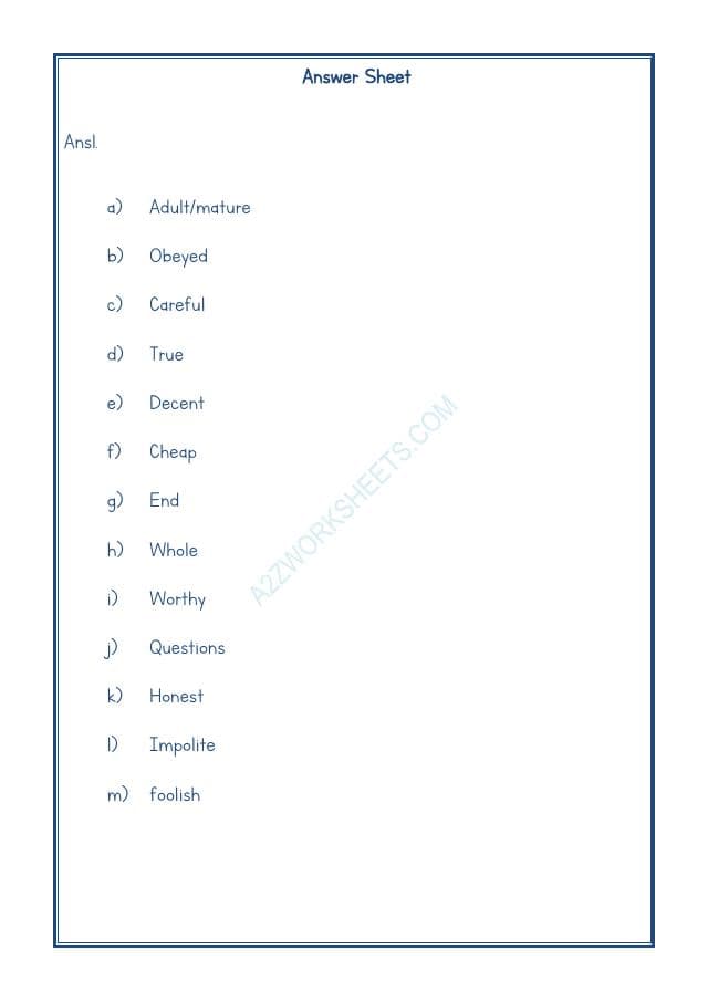 A2ZWorksheets:English-Grammar-Antonyms-04
