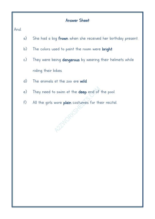 A2ZWorksheets:English-Grammar-Antonyms-08